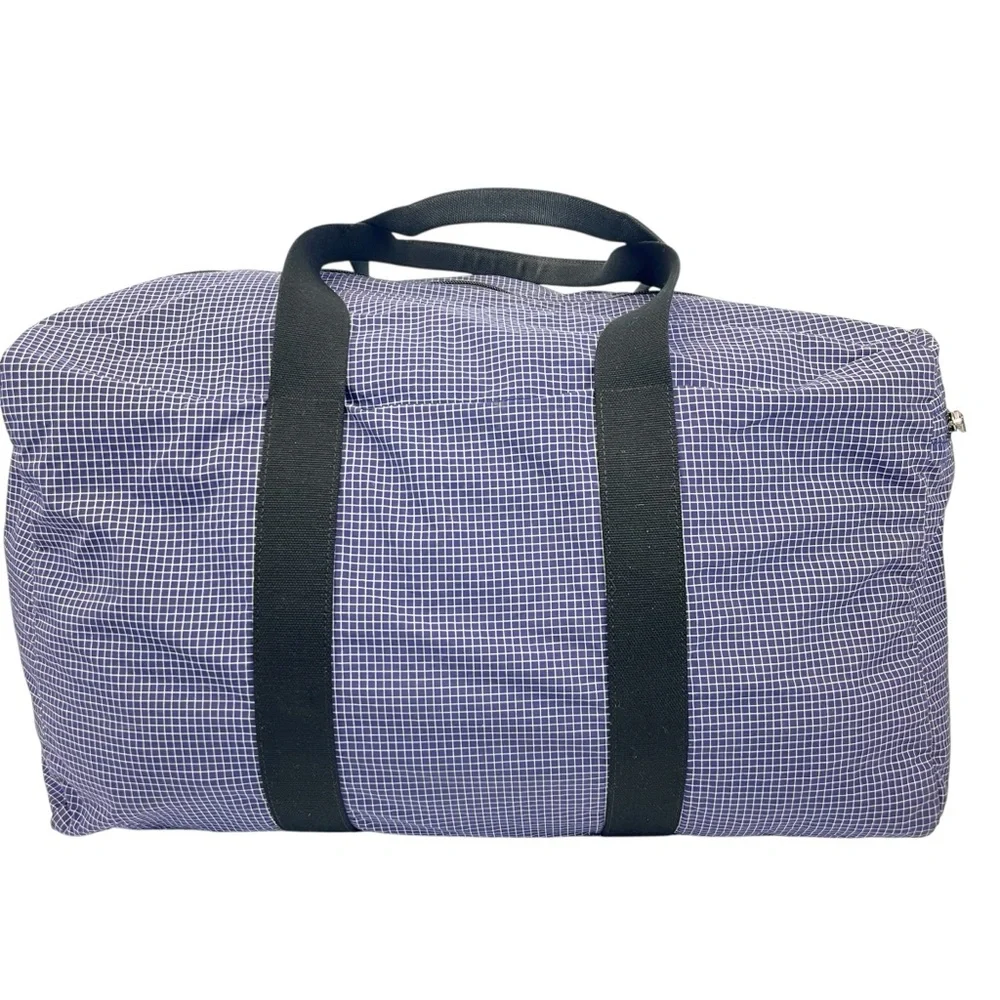 Jack Spade Men's Packable Graph Check Duffle Bag Royal Blue
